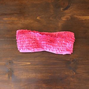 Xhilaration // Strapless Ruffled Bikini Top